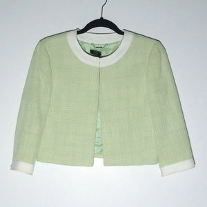 Alex Marie Seafoam Green Cropped Blazer Size 6